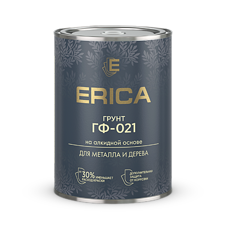  БЕЛЫЙ 2,6 кг ГФ-021 ГРУНТ на алкидной основе ERICA (14)